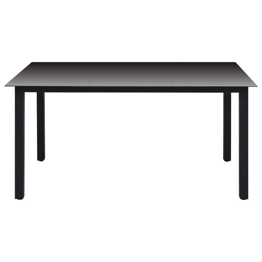 Set mobilier de grădină, 5 piese, negru - Lando