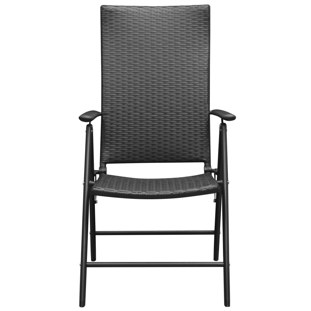 Set mobilier de grădină, 5 piese, negru - Lando