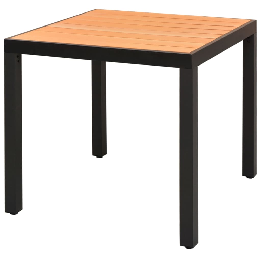 Set mobilier de grădină, 5 piese, negru și maro, ratan PVC - Lando