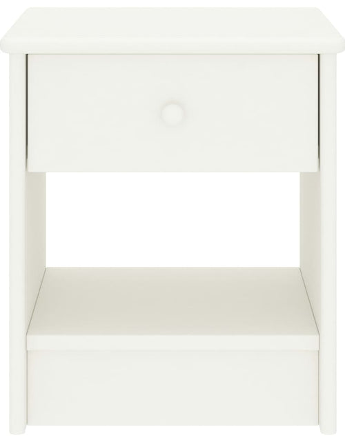 Загрузите изображение в средство просмотра галереи, Noptieră, alb, 35 x 30 x 40 cm, lemn masiv de pin - Lando
