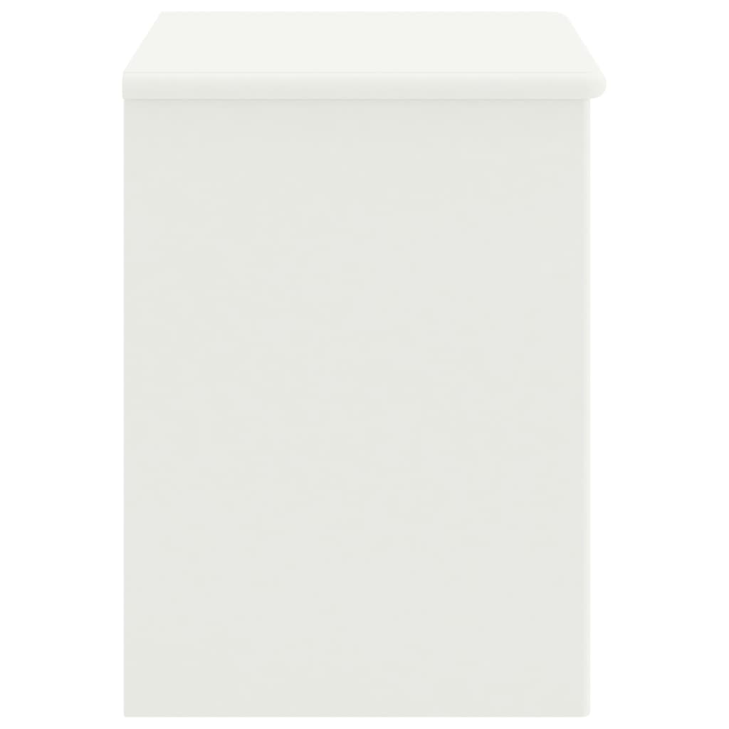 Noptiere, 2 buc., alb, 35 x 30 x 40 cm, lemn masiv de pin - Lando