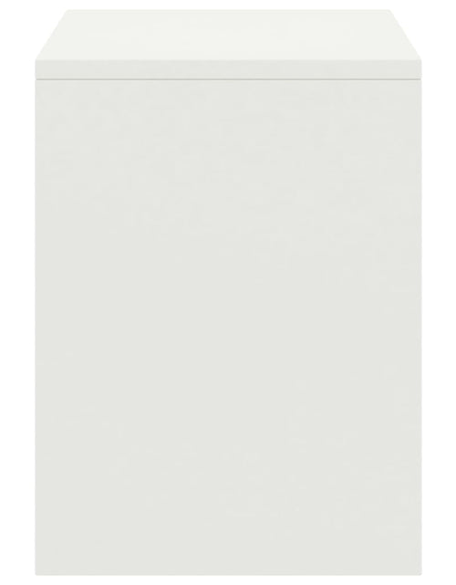 Încărcați imaginea în vizualizatorul Galerie, Noptieră, alb, 35 x 30 x 40 cm, lemn masiv de pin - Lando
