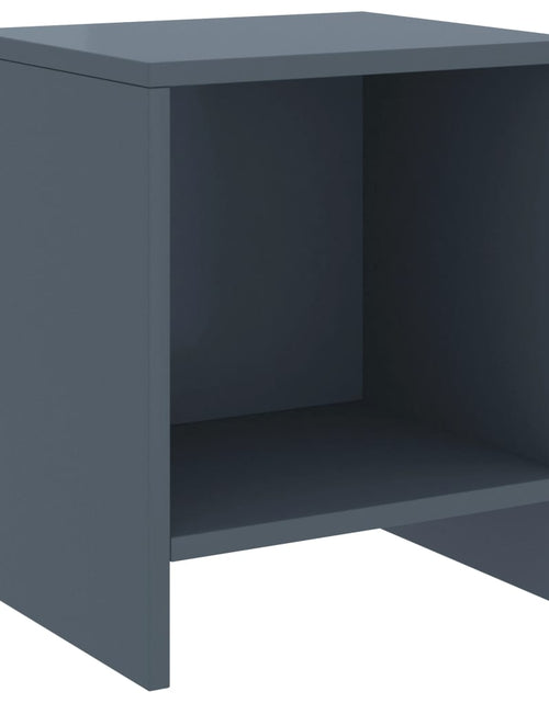 Încărcați imaginea în vizualizatorul Galerie, Noptieră, gri deschis, 35x30x40 cm, lemn masiv de pin - Lando
