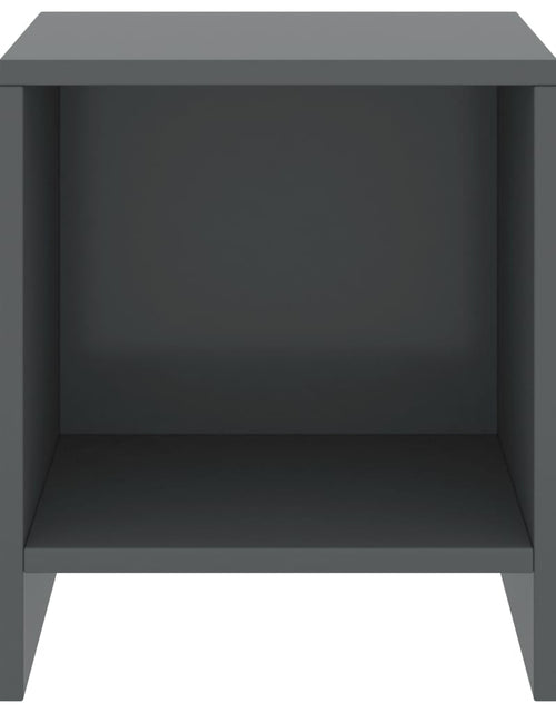 Încărcați imaginea în vizualizatorul Galerie, Noptieră, gri închis, 35x30x40 cm, lemn masiv de pin - Lando
