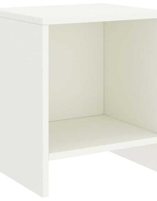 Încărcați imaginea în vizualizatorul Galerie, Noptiere, 2 buc., alb, 35 x 30 x 40 cm, lemn masiv de pin - Lando
