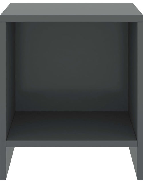Încărcați imaginea în vizualizatorul Galerie, Noptiere, 2 buc., gri închis, 35 x 30 x 40 cm, lemn masiv pin - Lando
