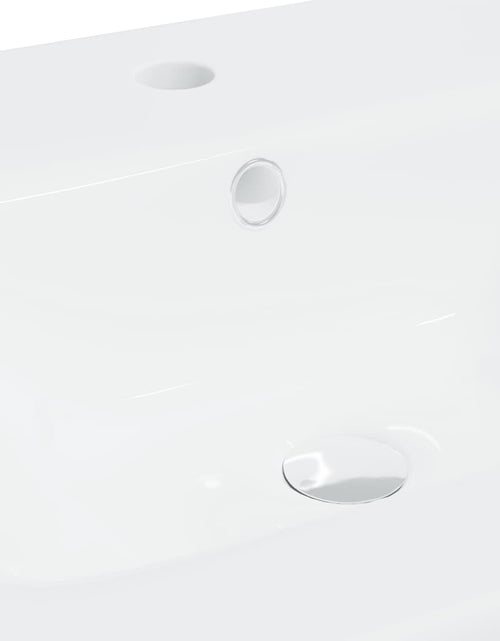 Încărcați imaginea în vizualizatorul Galerie, Chiuvetă încorporată cu robinet, alb, 42x39x18 cm, ceramică Lando - Lando
