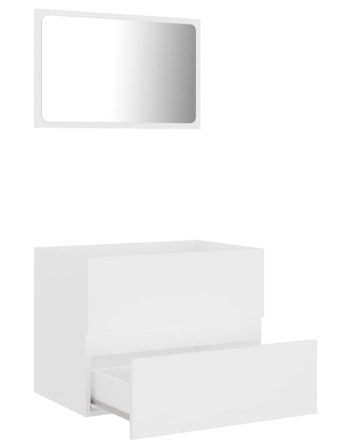 Încărcați imaginea în vizualizatorul Galerie, Set mobilier de baie, 2 piese, alb, PAL - Lando
