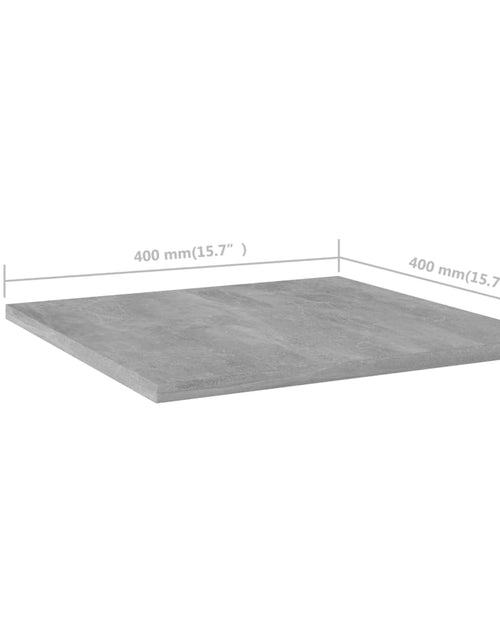 Загрузите изображение в средство просмотра галереи, Plăci bibliotecă, 8 buc., gri beton, 40 x 40 x 1,5 cm, PAL - Lando

