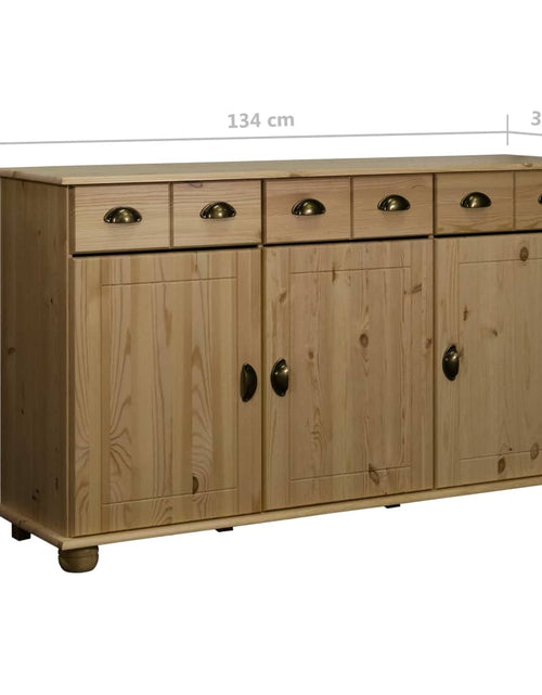Загрузите изображение в средство просмотра галереи, Servantă, 134x39x79,5 cm, lemn masiv de pin - Lando
