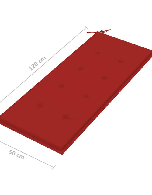 Загрузите изображение в средство просмотра галереи, Bancă de grădină cu pernă, 120 cm, bambus - Lando
