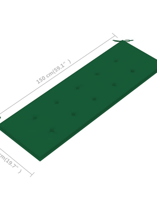 Загрузите изображение в средство просмотра галереи, Bancă de grădină cu pernă, 157 cm, lemn masiv de acacia - Lando
