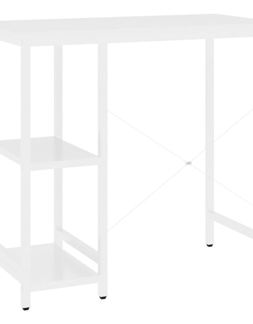Încărcați imaginea în vizualizatorul Galerie, Birou de calculator, alb, 80x40x72 cm, MDF și metal - Lando
