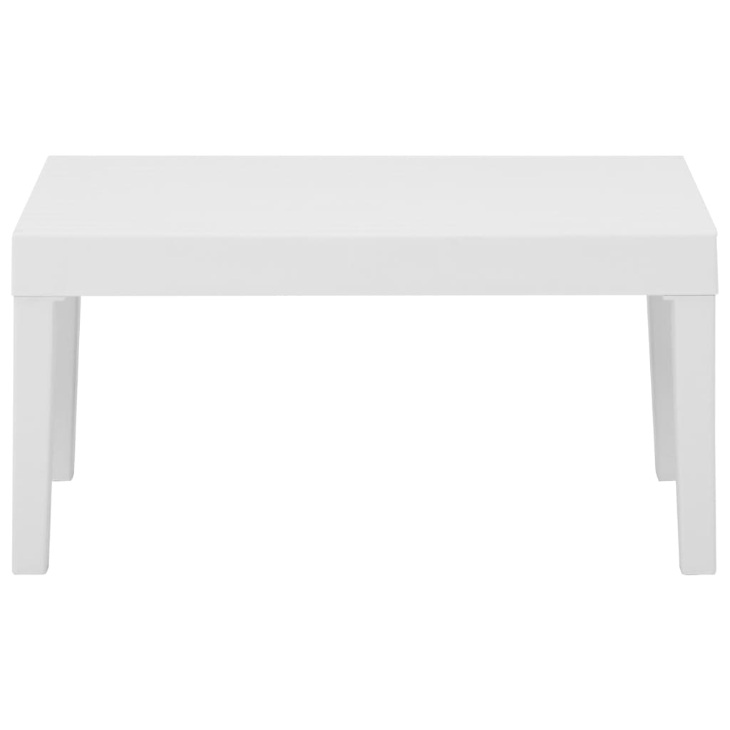 Set mobilier de grădină cu perne, 6 piese, alb, plastic - Lando