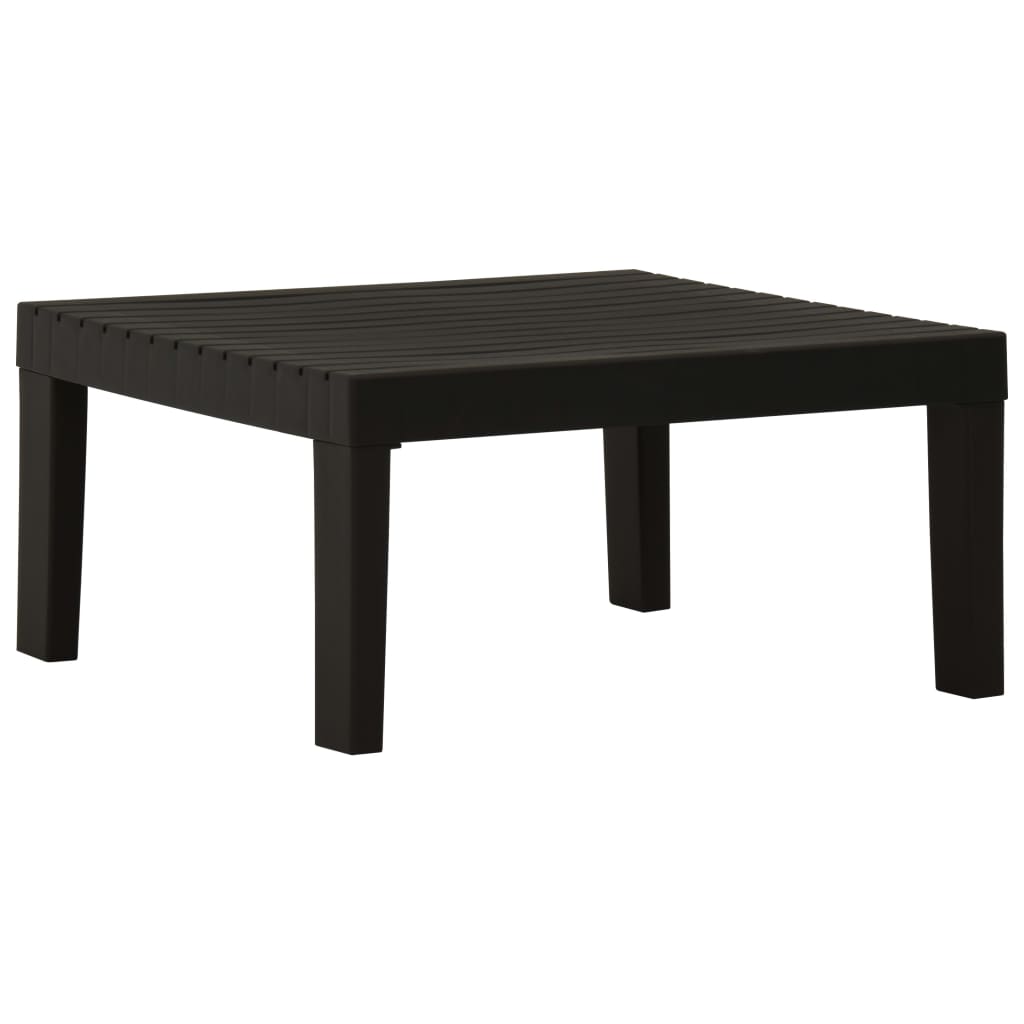 Set mobilier de grădină cu perne, 6 piese, gri, plastic - Lando