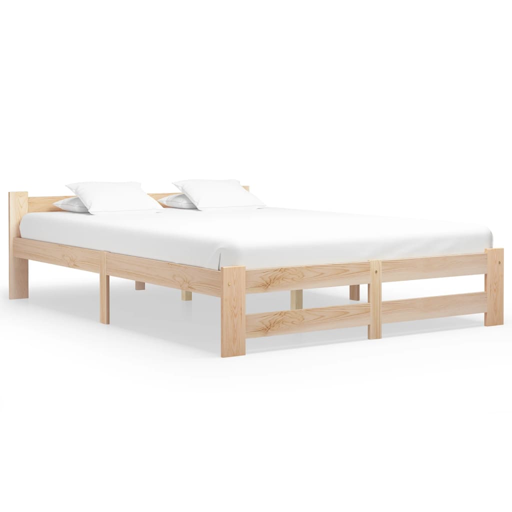 Cadru de pat, 140 x 200 cm, lemn masiv de pin - Lando