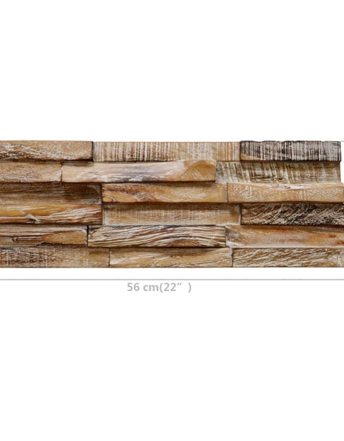 Încărcați imaginea în vizualizatorul Galerie, Panouri placare pereți 3D, 10 buc., 1,01 m², lemn masiv de tec - Lando
