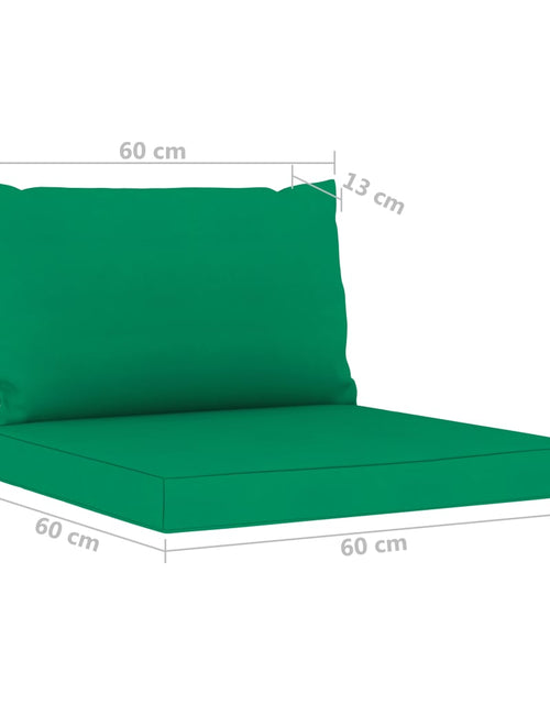 Încărcați imaginea în vizualizatorul Galerie, Canapea de grădină cu 4 locuri cu perne verzi - Lando
