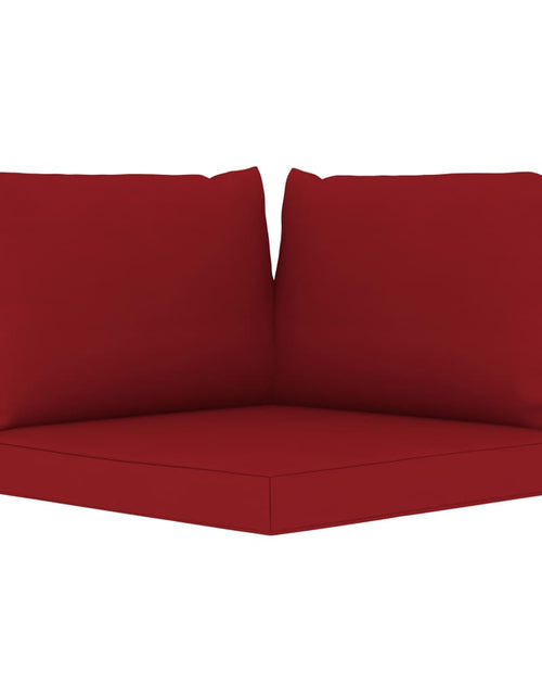 Încărcați imaginea în vizualizatorul Galerie, Canapea de grădină cu 4 locuri cu perne roșu vin - Lando
