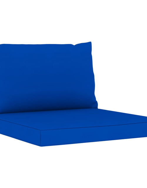 Încărcați imaginea în vizualizatorul Galerie, Canapea de grădină cu 4 locuri cu perne albastre - Lando
