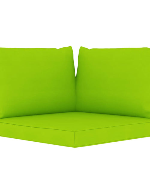 Încărcați imaginea în vizualizatorul Galerie, Set mobilier de grădină cu perne verde aprins, 6 piese - Lando
