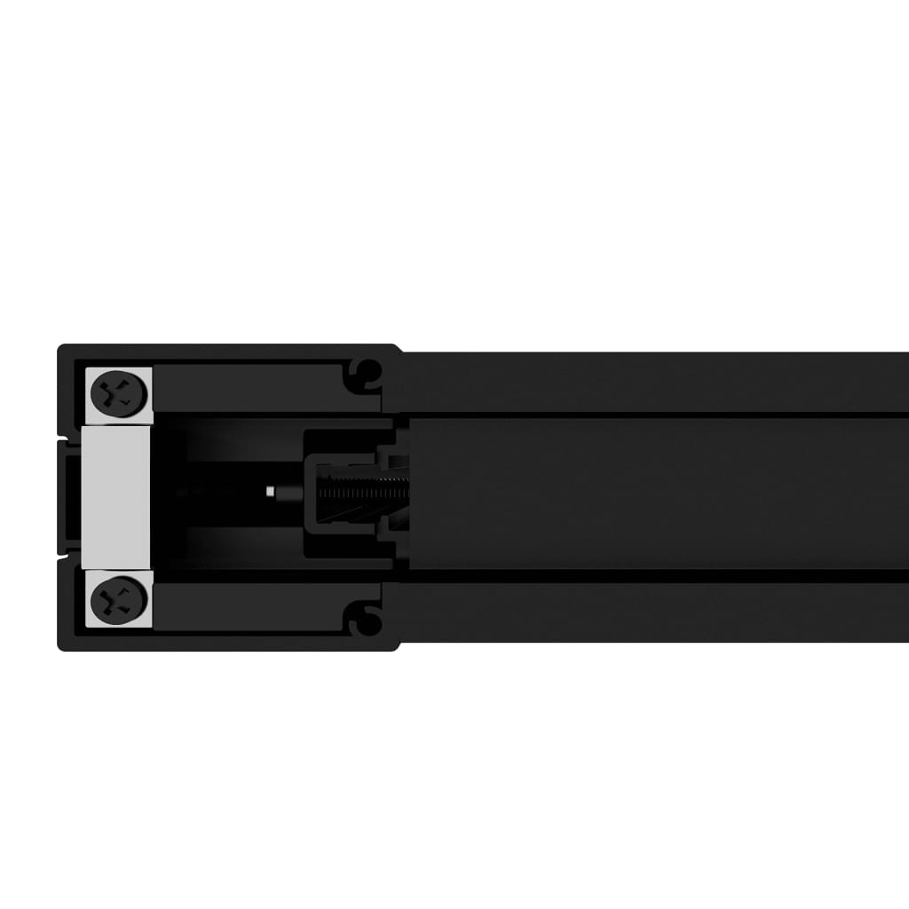 Ușă glisantă, negru, 76x205 cm, aluminiu și sticlă ESG Lando - Lando