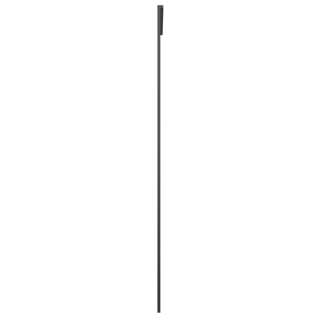 Ușă glisantă, negru, 102,5x205 cm, aluminiu și sticlă ESG - Lando