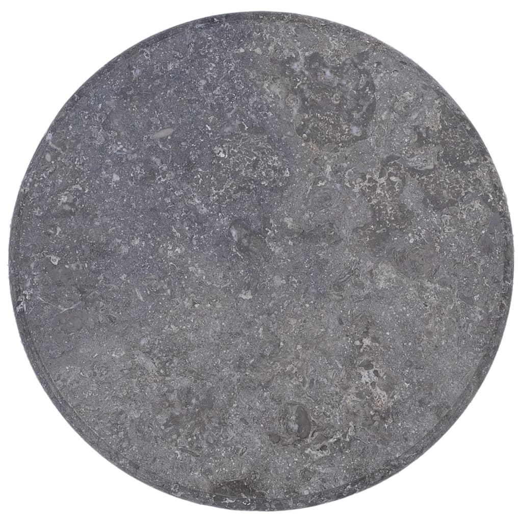 Blat de masă, gri, Ø60x2,5 cm, marmură - Lando