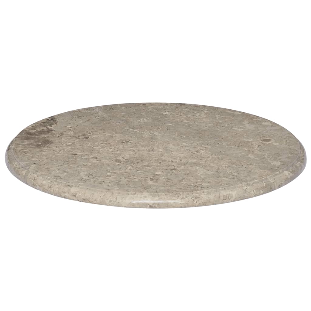 Blat de masă, gri, Ø60x2,5 cm, marmură - Lando
