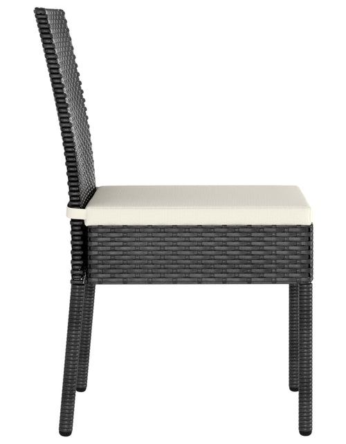 Загрузите изображение в средство просмотра галереи, Set de masă și scaune de exterior, 3 piese, negru, poliratan - Lando
