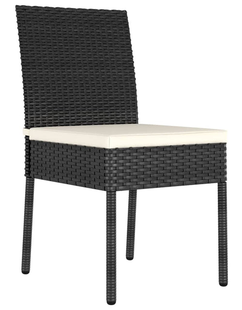 Încărcați imaginea în vizualizatorul Galerie, Set de mobilier de grădină, 9 piese, negru, poliratan - Lando
