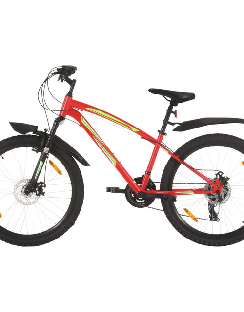 Загрузите изображение в средство просмотра галереи, Bicicletă montană cu 21 viteze, roată 26 inci, 36 cm, roșu Lando - Lando
