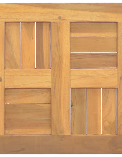 Încărcați imaginea în vizualizatorul Galerie, Blat de masă, 50x50x2,5 cm, lemn masiv de tec, pătrat - Lando
