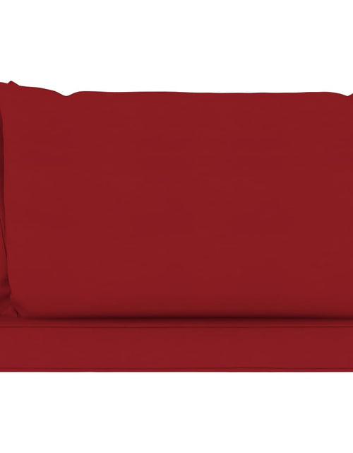 Загрузите изображение в средство просмотра галереи, Canapea din paleți de grădină 2 locuri perne roșiu vin lemn pin - Lando
