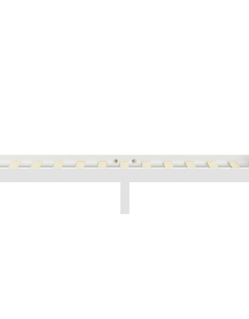 Încărcați imaginea în vizualizatorul Galerie, Cadru de pat, alb, 90x200 cm, lemn de pin masiv - Lando
