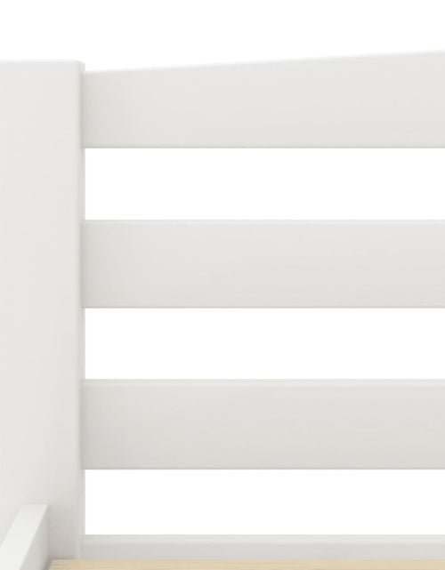 Загрузите изображение в средство просмотра галереи, Cadru de pat, alb, 140x200 cm, lemn de pin masiv - Lando
