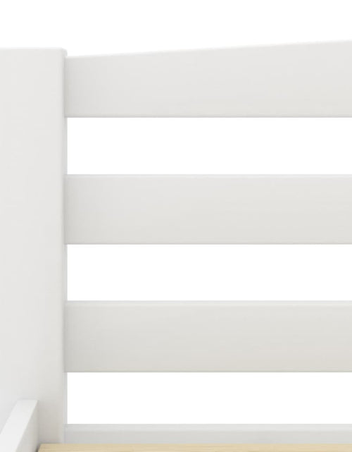 Загрузите изображение в средство просмотра галереи, Cadru de pat, alb, 160x200 cm, lemn de pin masiv - Lando
