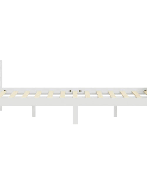 Încărcați imaginea în vizualizatorul Galerie, Cadru de pat, alb, 180x200 cm, lemn de pin masiv - Lando
