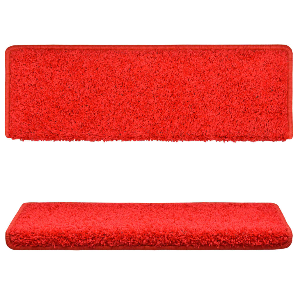Covorașe de scară, 5 buc.,roșu, 65x21x4 cm - Lando