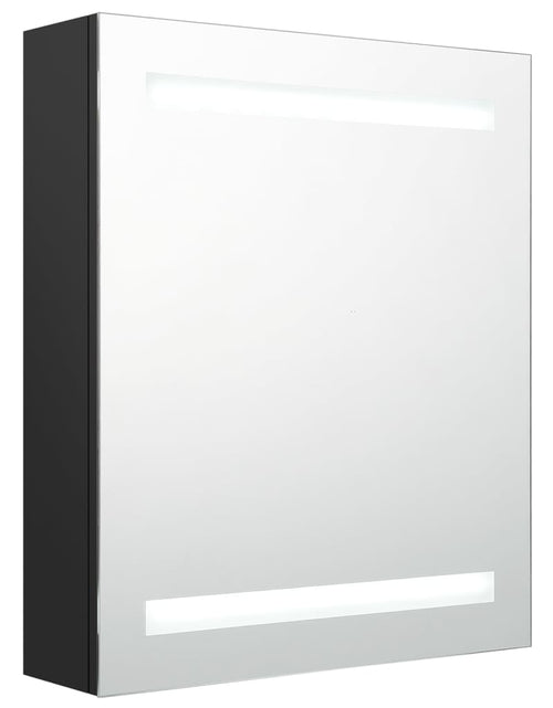 Загрузите изображение в средство просмотра галереи, Dulap de baie cu oglindă și LED, negru, 50x14x60 cm Lando - Lando
