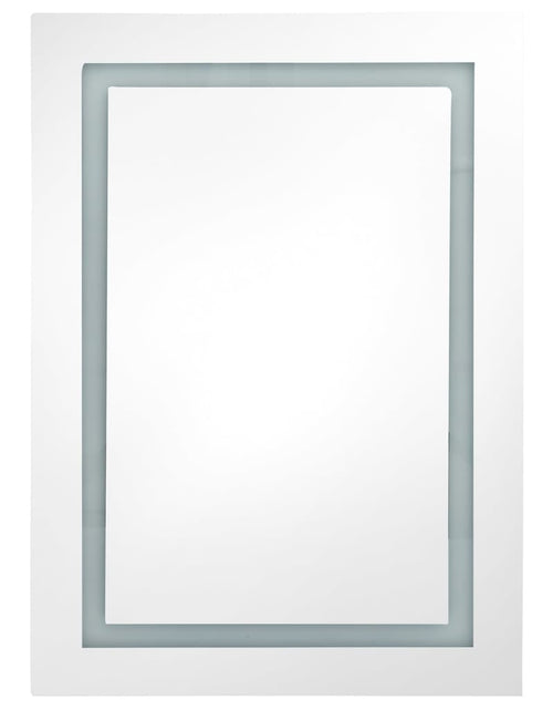 Загрузите изображение в средство просмотра галереи, Dulap de baie cu oglindă și LED, gri beton, 50x13x70 cm Lando - Lando
