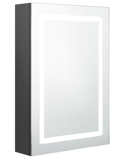 Încărcați imaginea în vizualizatorul Galerie, Dulap de baie cu oglindă și LED, gri, 50x13x70 cm - Lando
