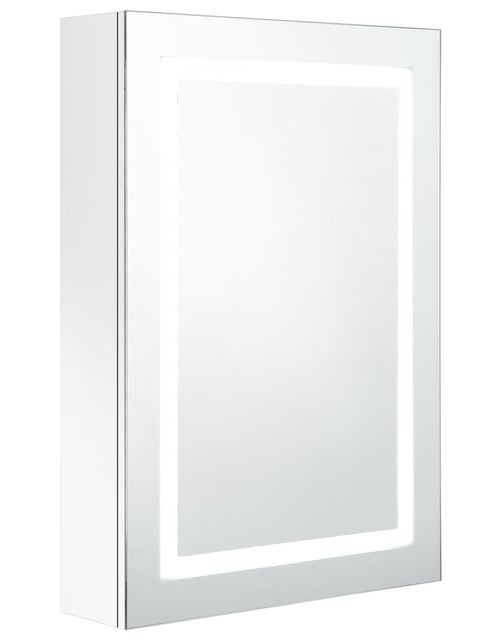 Загрузите изображение в средство просмотра галереи, Dulap de baie cu oglindă și LED, alb strălucitor, 50x13x70 cm Lando - Lando
