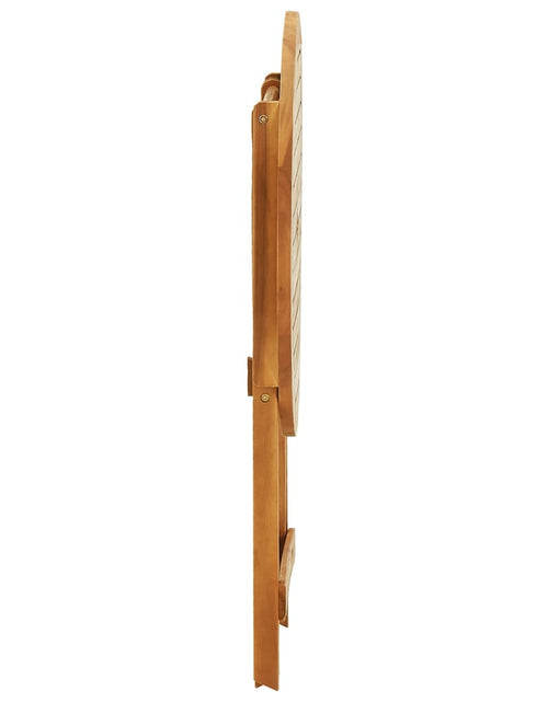 Încărcați imaginea în vizualizatorul Galerie, Masă de grădină pliabilă, Ø60x75 cm, lemn masiv eucalipt - Lando
