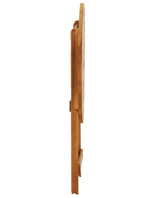 Încărcați imaginea în vizualizatorul Galerie, Masă de grădină pliabilă, Ø90x75 cm, lemn masiv eucalipt - Lando
