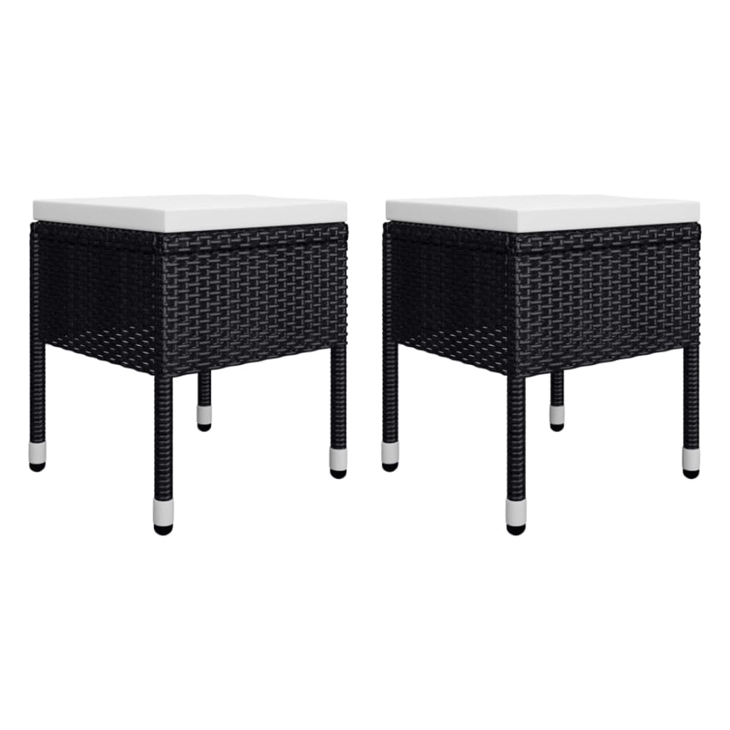 Set mobilier de grădină, 5 piese, negru - Lando