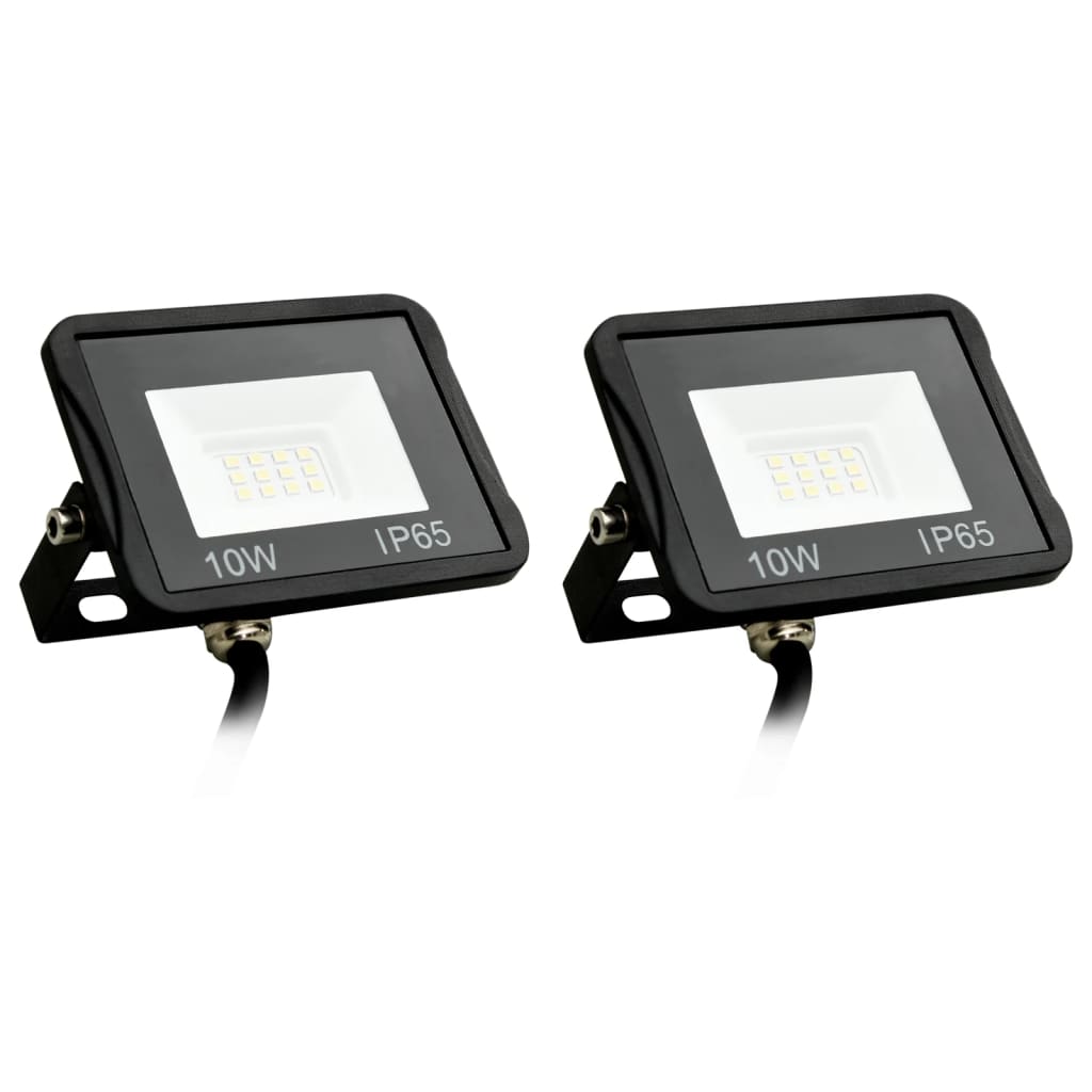 Proiectoare cu LED, 10 W, 2 buc., alb rece Lando - Lando