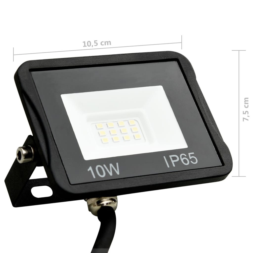 Proiectoare cu LED, 10 W, 2 buc., alb rece Lando - Lando