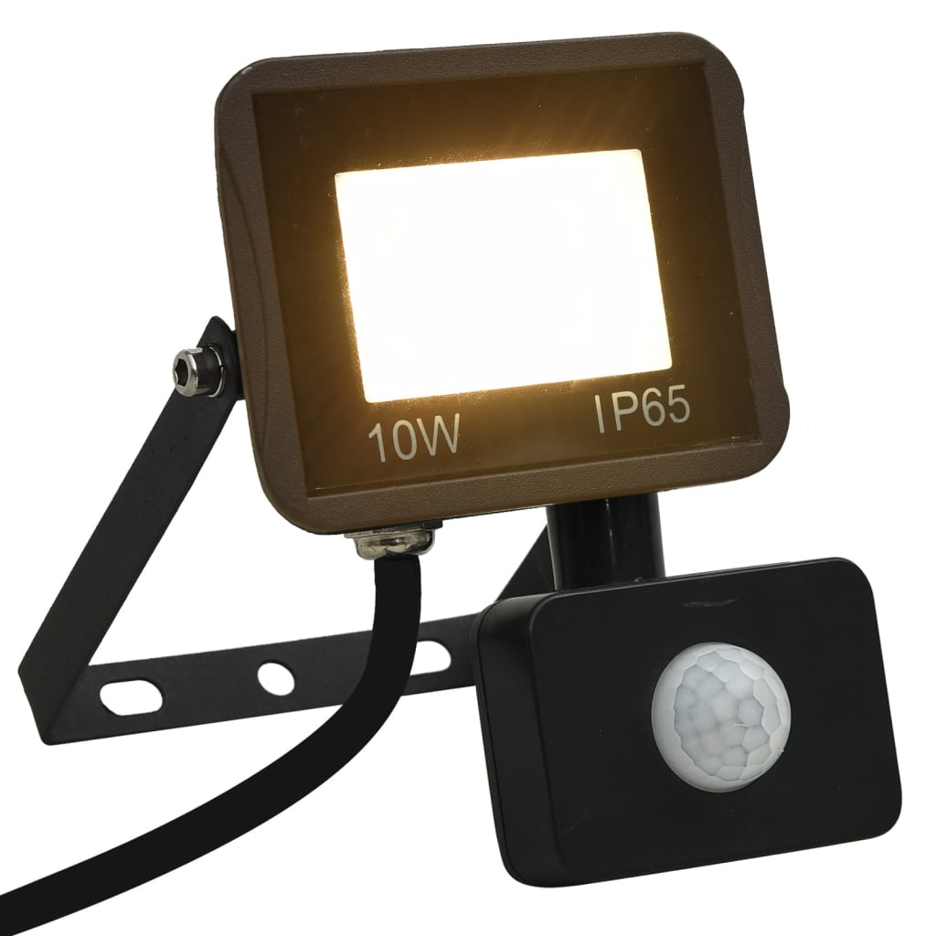 Proiector LED cu senzor, 10 W, alb cald Lando - Lando