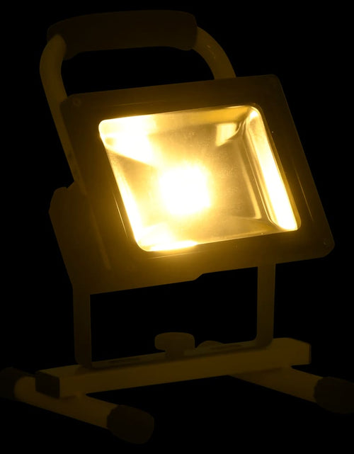 Загрузите изображение в средство просмотра галереи, Reflector cu LED reîncărcabil cu mâner, 30 W, alb cald Lando - Lando
